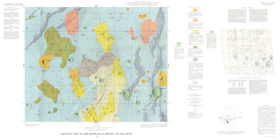 Geologic Map of the Bonpland H Region of the Moon