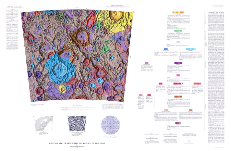 Geologic Map of the Rheita Quadrangle of the Moon