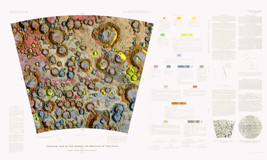 Geologic Map of the Hommel Quadrangle of the Moon