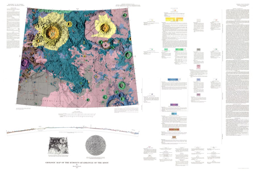 Geologic Map of the Eudoxus Quadrangle of the Moon