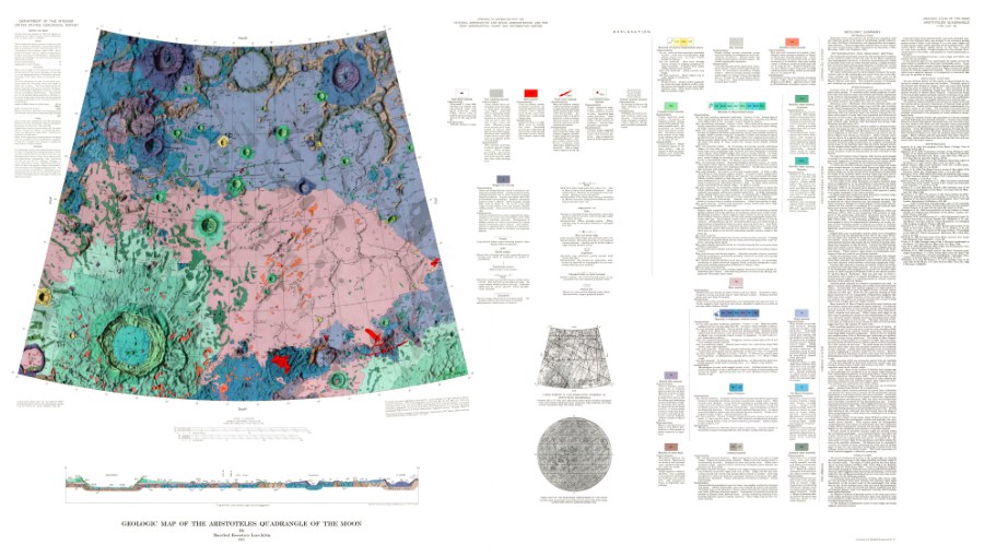 Geologic Map of the Aristoteles Quadrangle of the Moon