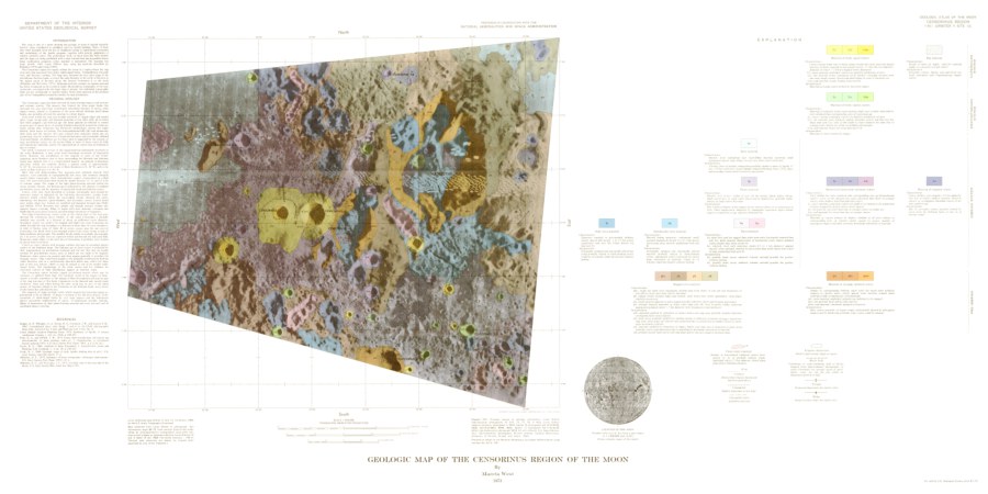 Geologic Map of the Censorinus Region of the Moon