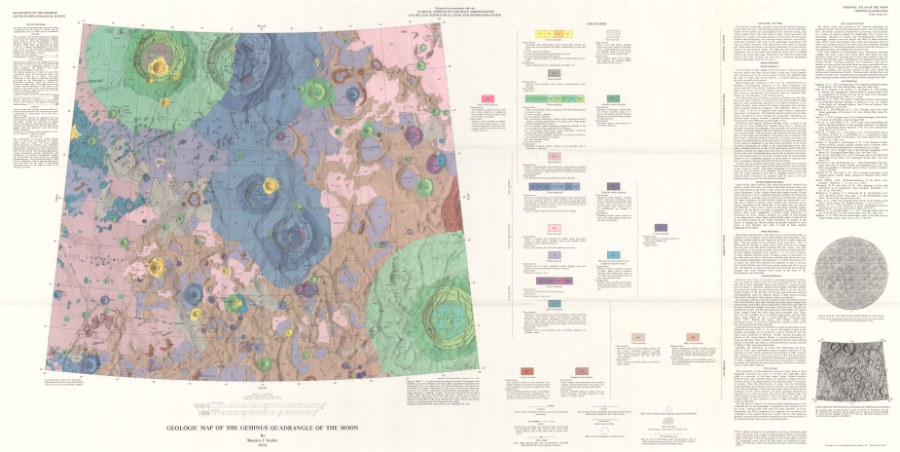 Geologic Map of the Geminus Quadrangle of the Moon