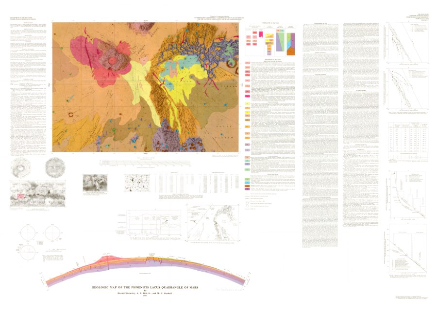 Geologic Map of the Phoenicis Lacus Quadrangle of Mars