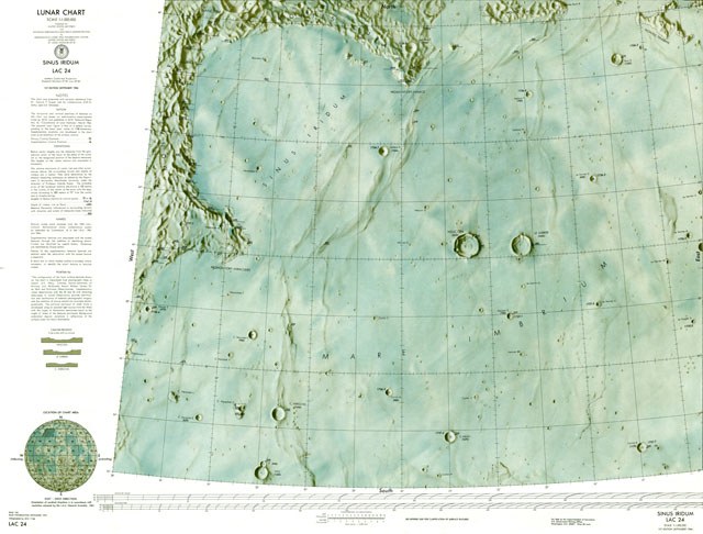 Lunar Chart - Sinus Iridum