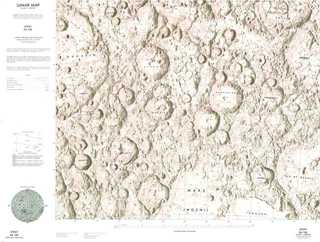 Lunar Map - O'Day