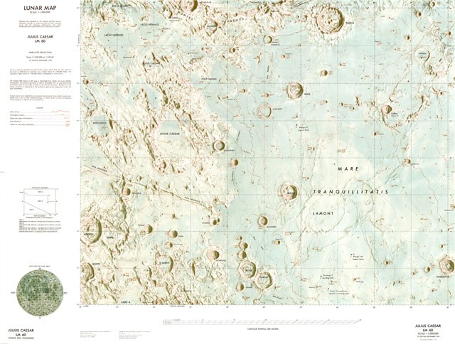 Lunar Map - Julius Caesar