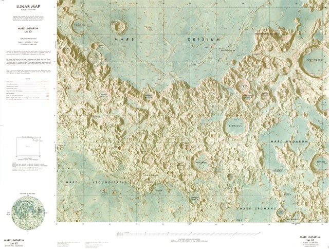 Lunar Map - Mare Undarum