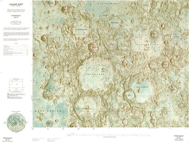 Lunar Map - Ptolemaeus