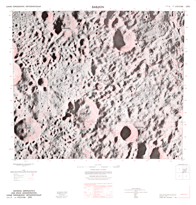 Lunar Topographic Orthophotomap - Babkin