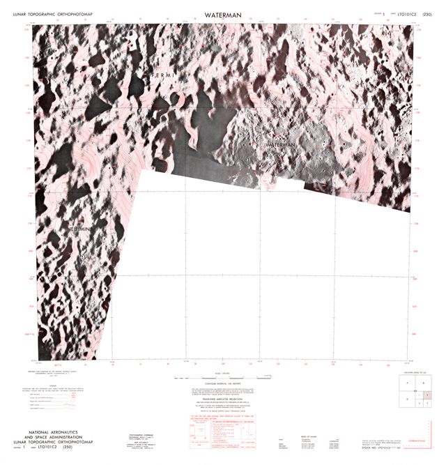 Lunar Topographic Orthophotomap - Waterman