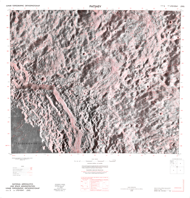 Lunar Topographic Orthophotomap - Patsaev