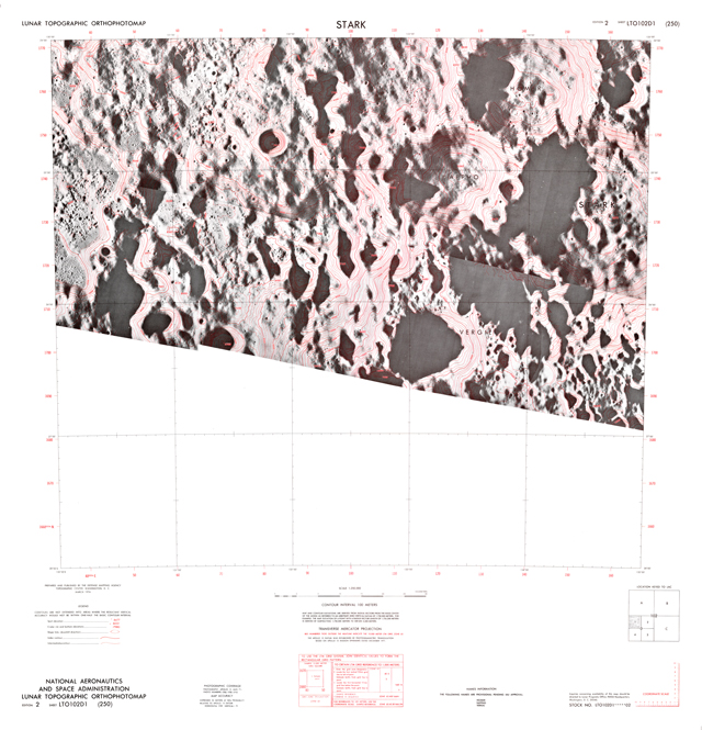 Lunar Topographic Orthophotomap - Stark