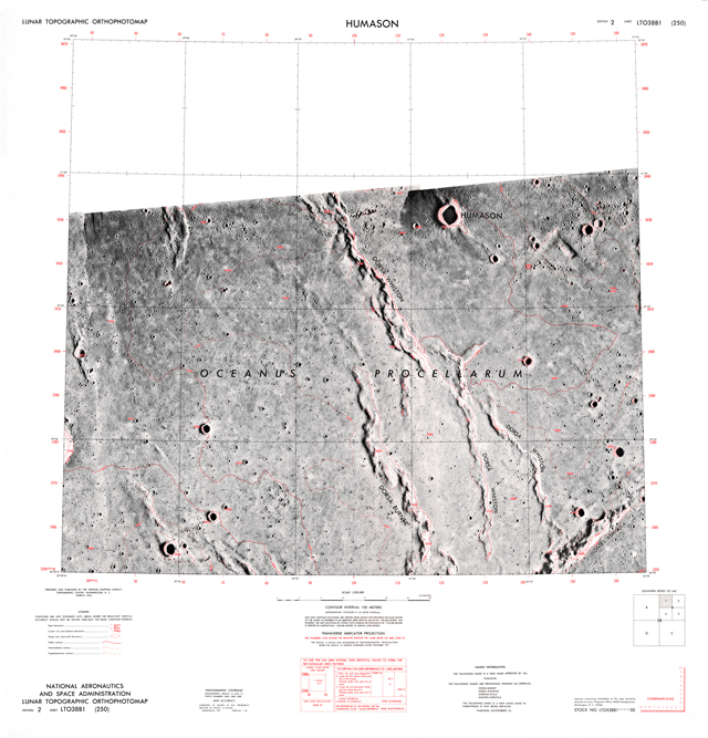 Lunar Topographic Orthophotomap - Humason