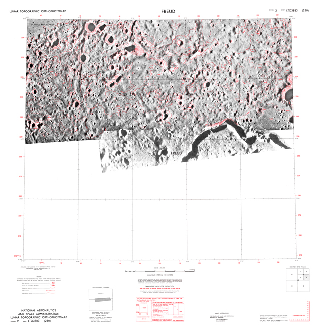 Lunar Topographic Orthophotomap - Freud