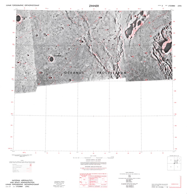 Lunar Topographic Orthophotomap - Zinner