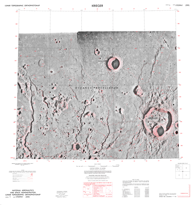 Lunar Topographic Orthophotomap - Krieger