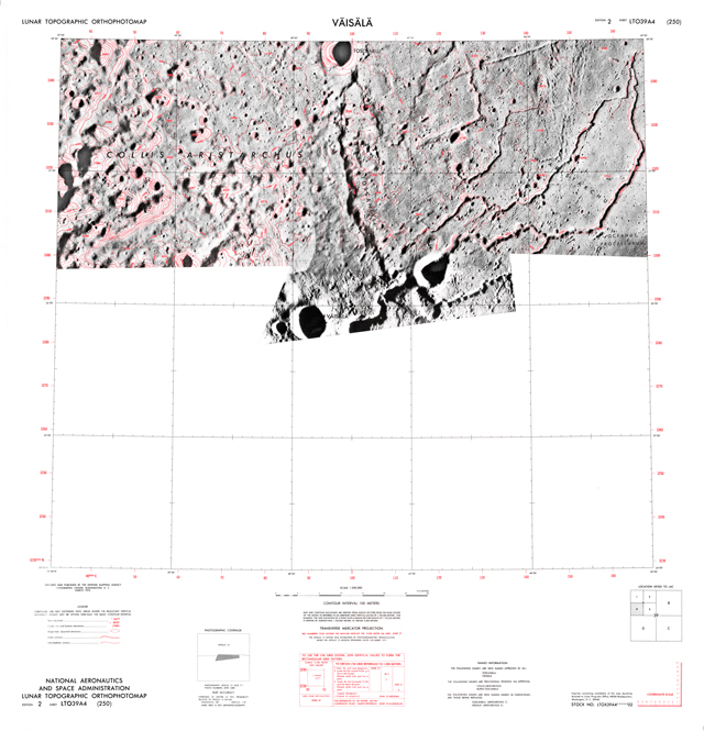Lunar Topographic Orthophotomap - Vaisala