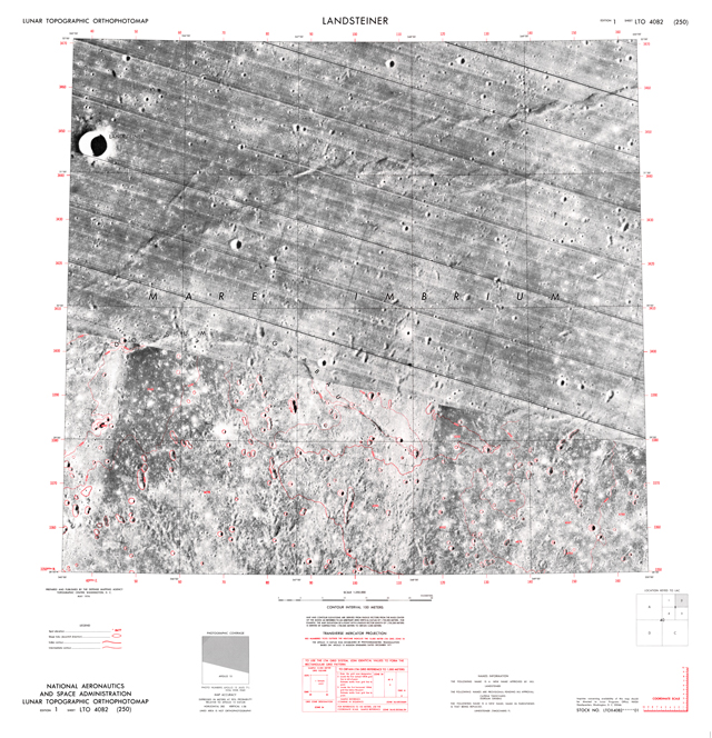 Lunar Topographic Orthophotomap - Landsteiner