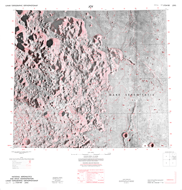 Lunar Topographic Orthophotomap - Joy