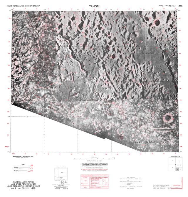 Lunar Topographic Orthophotomap - Yangel