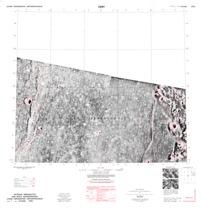 Lunar Topographic Orthophotomap - Very