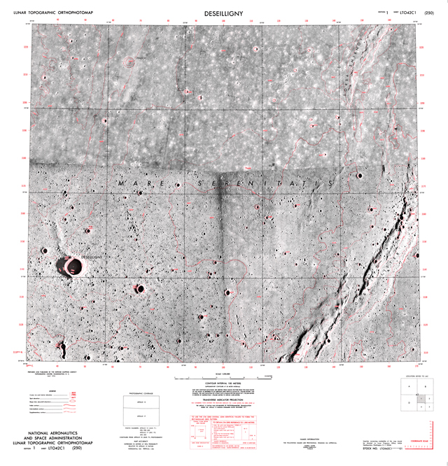 Lunar Topographic Orthophotomap - Deseilligny