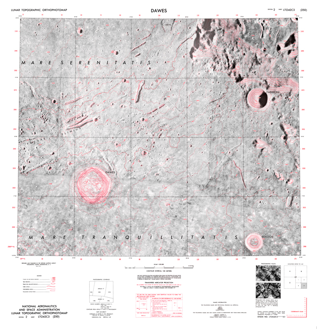Lunar Topographic Orthophotomap - Dawes