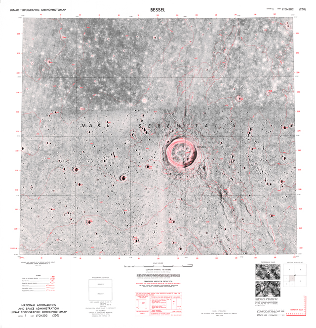 Lunar Topographic Orthophotomap - Bessel