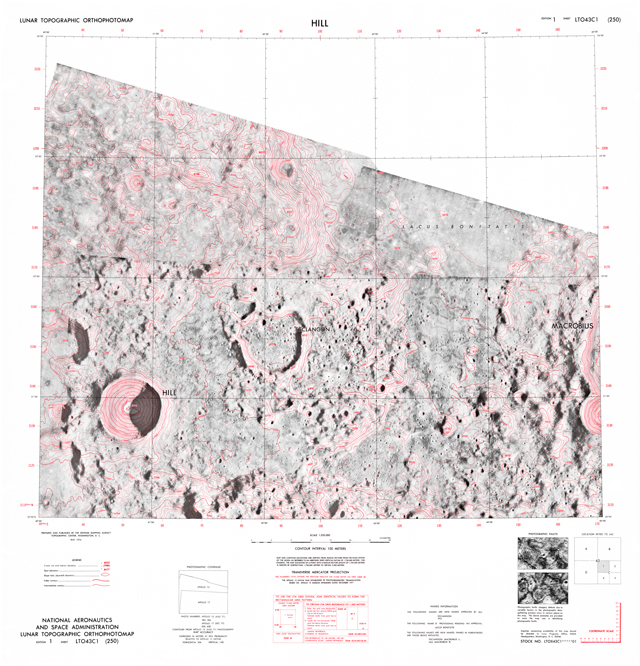 Lunar Topographic Orthophotomap - Hill