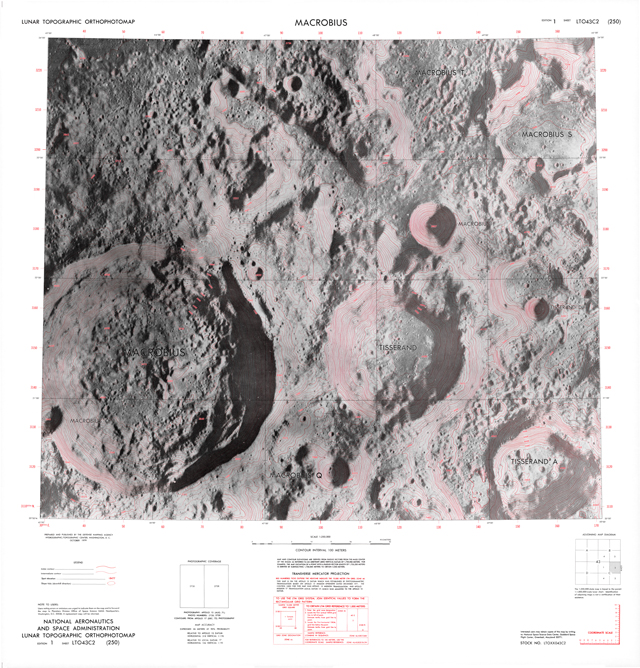 Lunar Topographic Orthophotomap - Macrobius
