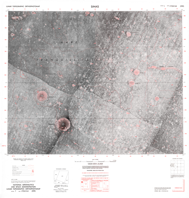 Lunar Topographic Orthophotomap - Sinas