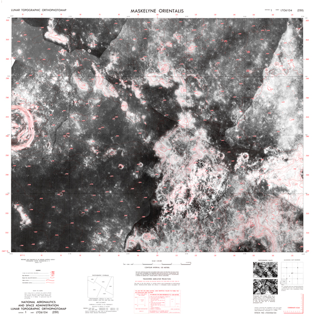 Lunar Topographic Orthophotomap - Maskelyne Orientalis