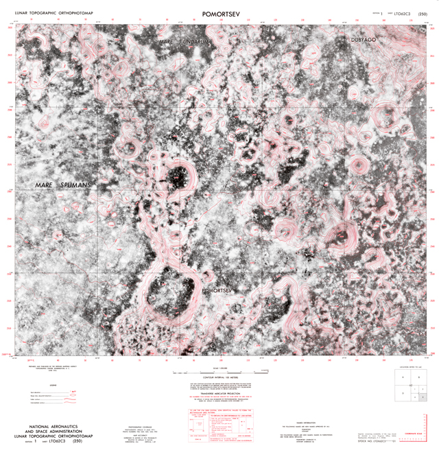 Lunar Topographic Orthophotomap - Pomortsev