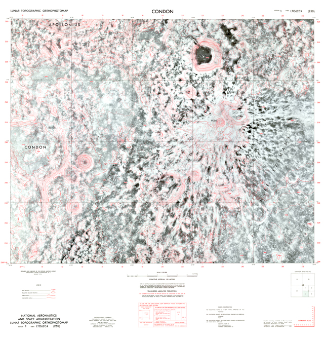 Lunar Topographic Orthophotomap - Condon