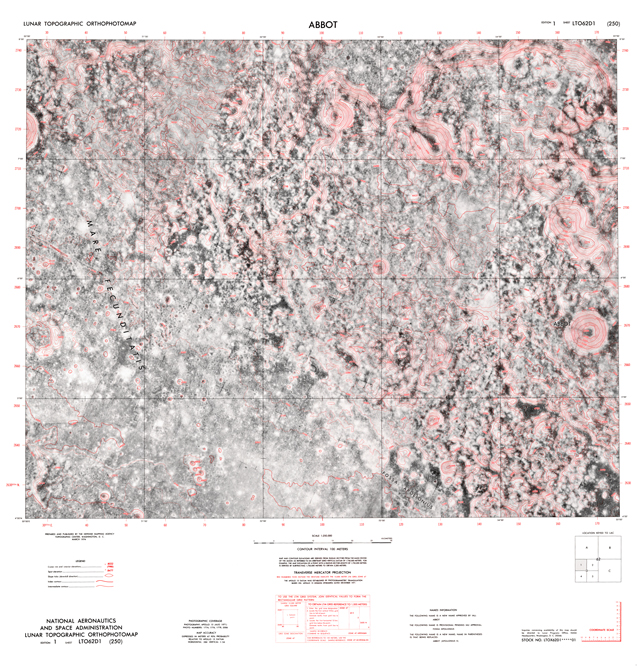 Lunar Topographic Orthophotomap - Abbot