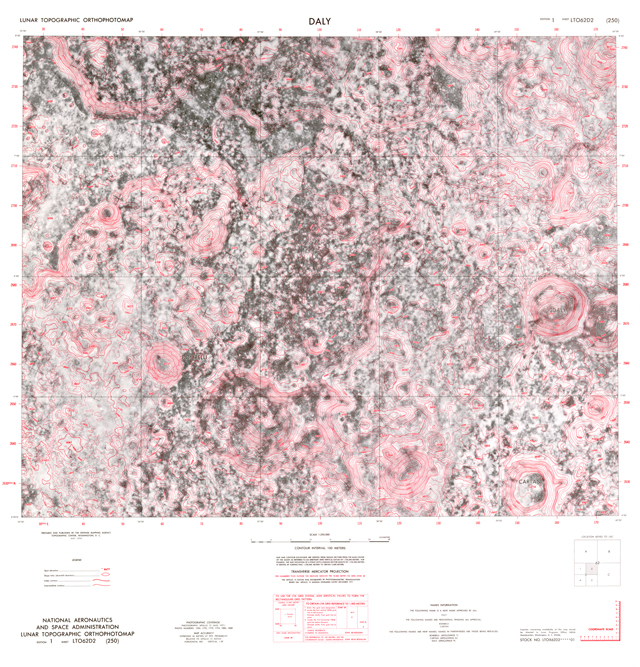 Lunar Topographic Orthophotomap - Daly