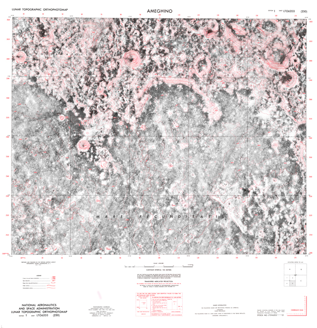 Lunar Topographic Orthophotomap - Ameghino