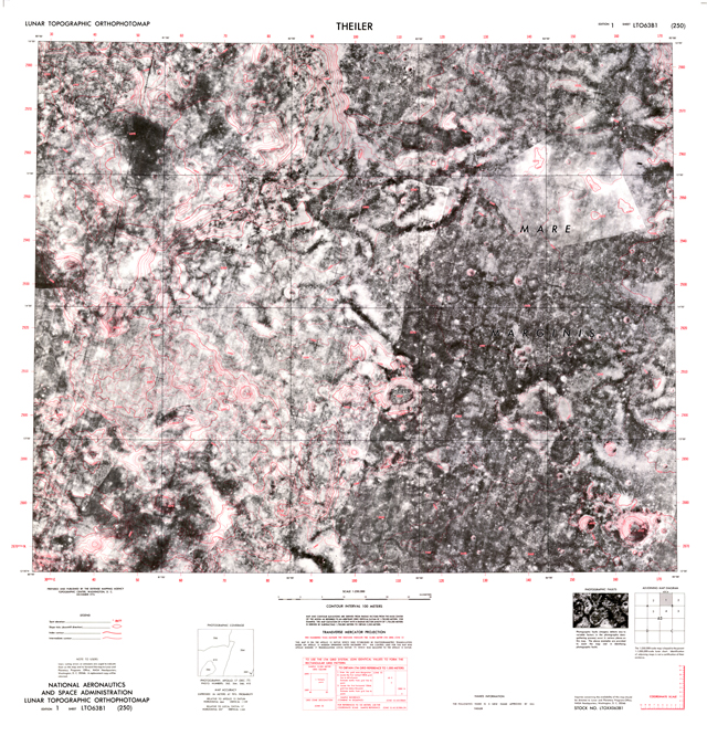 Lunar Topographic Orthophotomap - Theiler