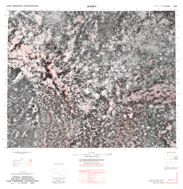 Lunar Topographic Orthophotomap - Jansky