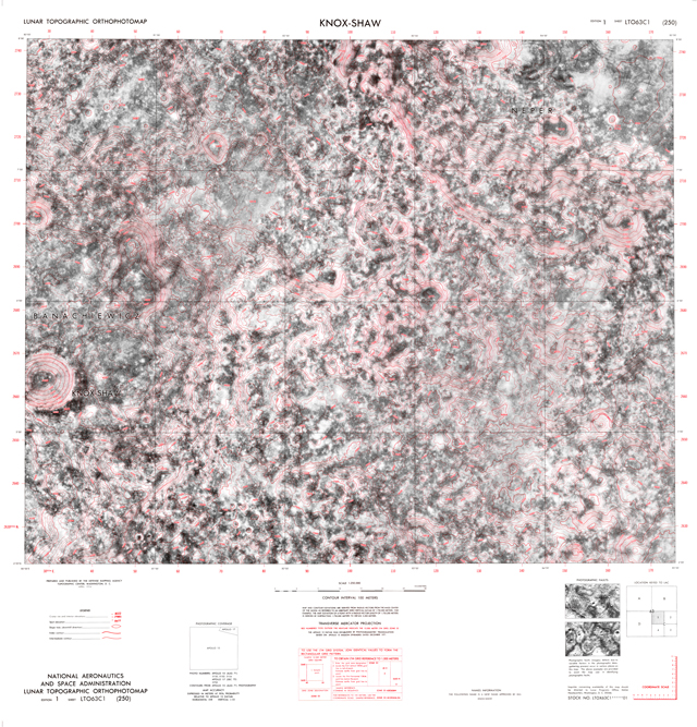Lunar Topographic Orthophotomap - Knox-Shaw