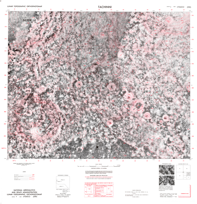 Lunar Topographic Orthophotomap - Tachinni