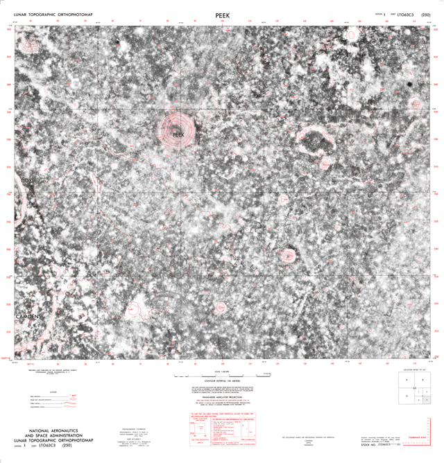 Lunar Topographic Orthophotomap - Peek