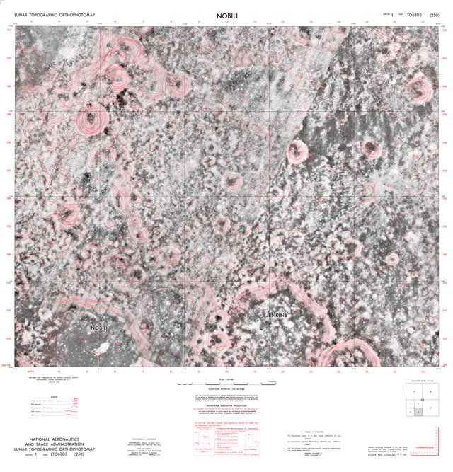 Lunar Topographic Orthophotomap - Nobili