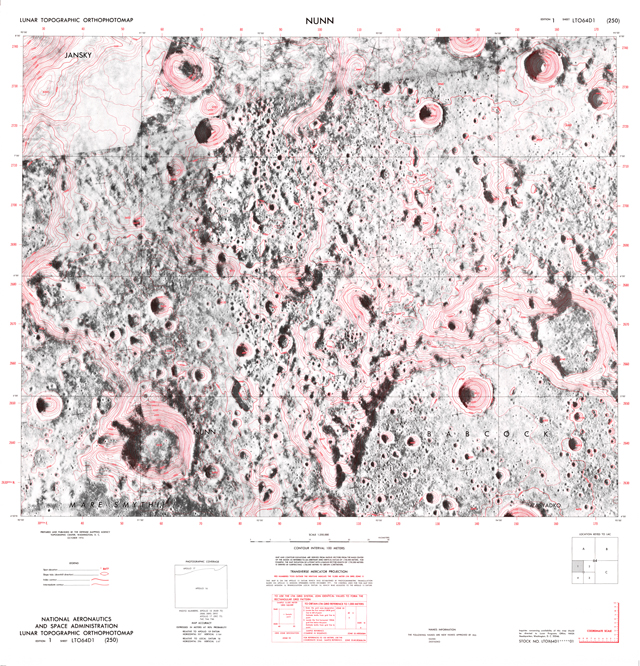 Lunar Topographic Orthophotomap - Nunn