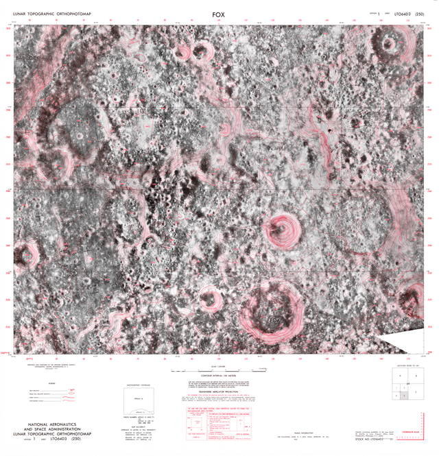 Lunar Topographic Orthophotomap - Fox