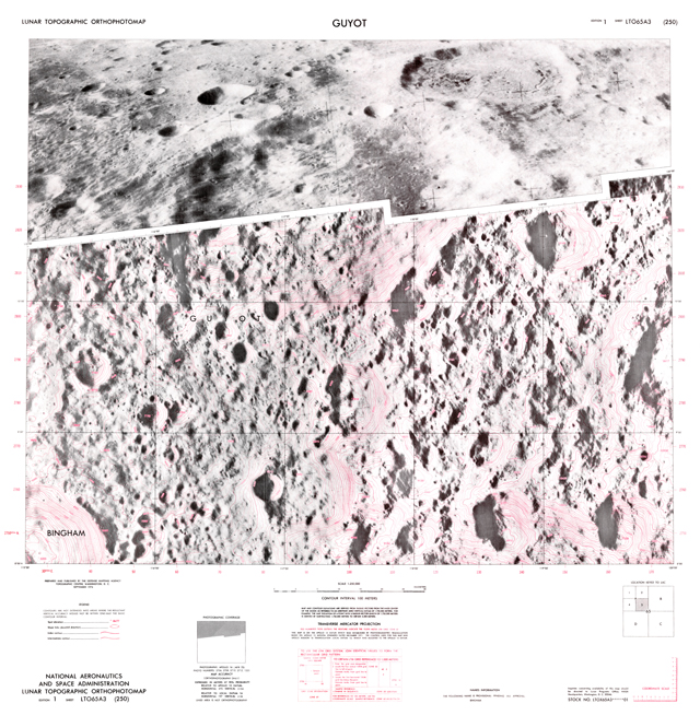 Lunar Topographic Orthophotomap - Guyot