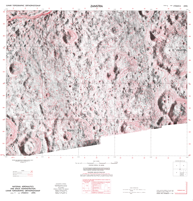 Lunar Topographic Orthophotomap - Zanstra
