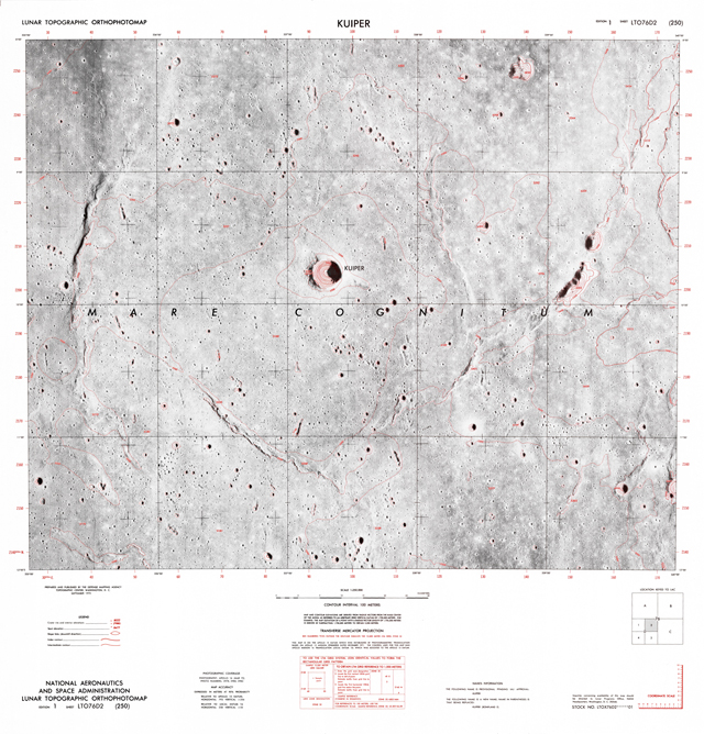 Lunar Topographic Orthophotomap - Kuiper