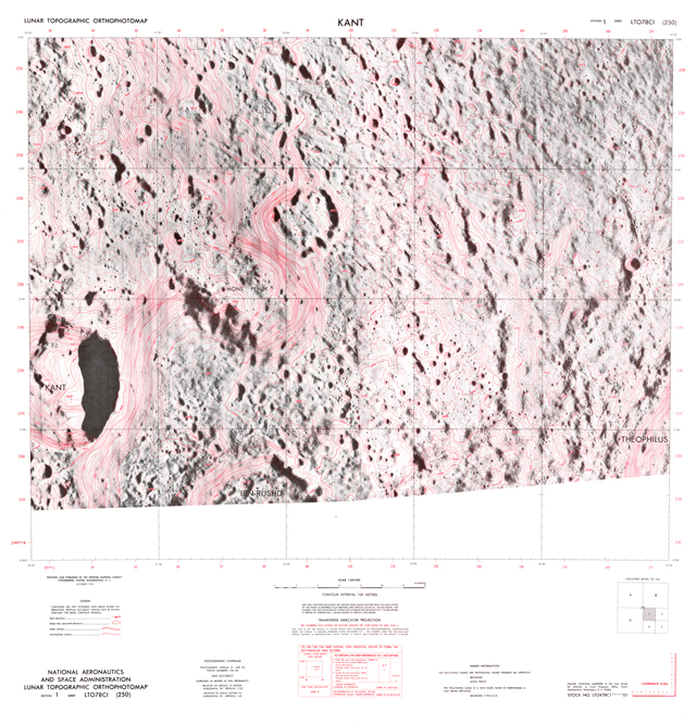 Lunar Topographic Orthophotomap - Kant